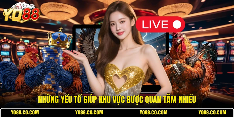 Những yếu tố giúp khu vực được quan tâm nhiều