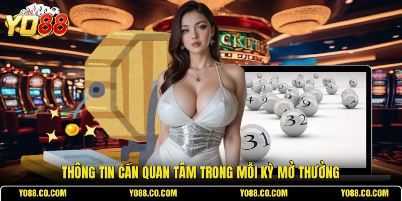 Thông tin cần quan tâm trong mỗi kỳ mở thưởng