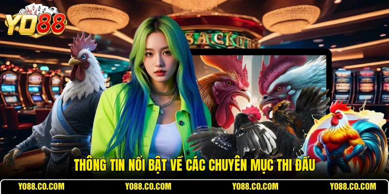 Thông tin nổi bật về các chuyên mục thi đấu